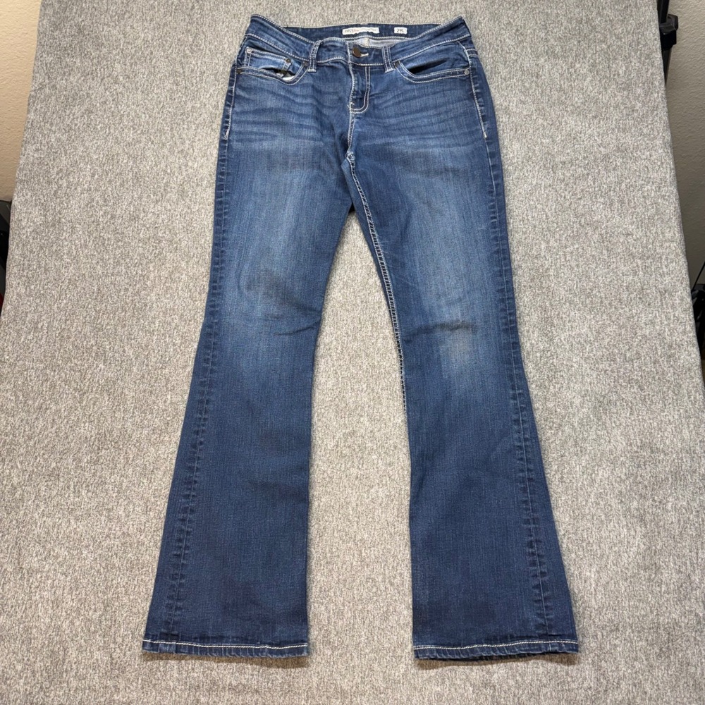 BKE Payton Bootcut Jeans Womens 29L Dark Wash Stretch Denim Slim Fit Long Inseam